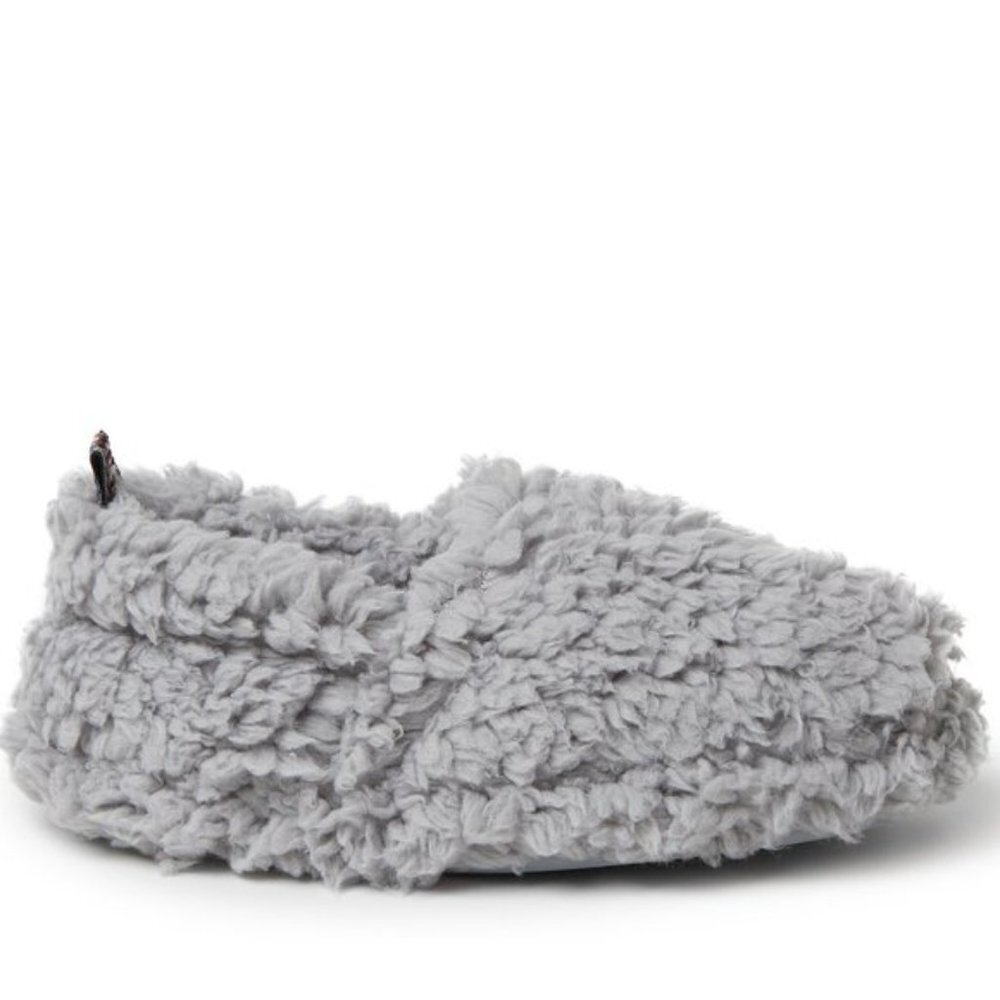 Dearfoams Sleet Skye Teddy Closed Back Slippers